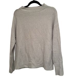 Ann Taylor grey mock neck sweater - size s